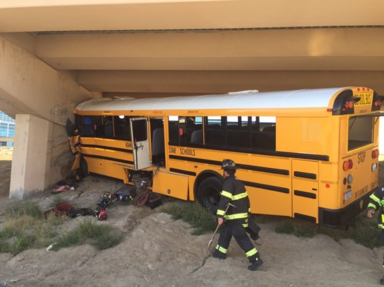 IMAGE: Denver airport school bus crash