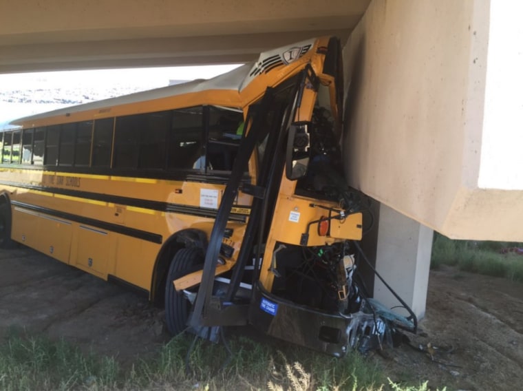 IMAGE: Denver airport school bus crash