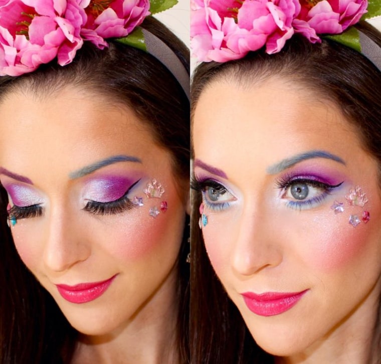 Pink fairy makeup