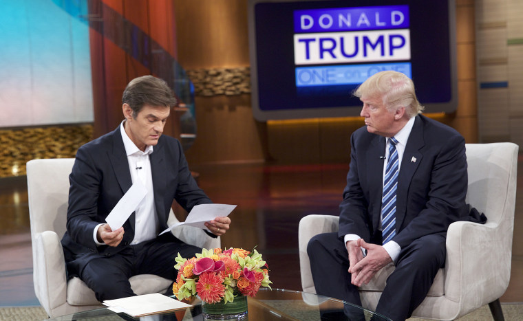 Donald Trump on the "Dr. Oz" show
