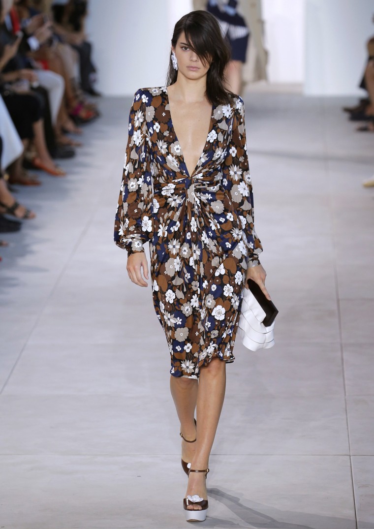 Kendall Jenner walks the runway at the Michael Kors Spring 2017 Runway Show