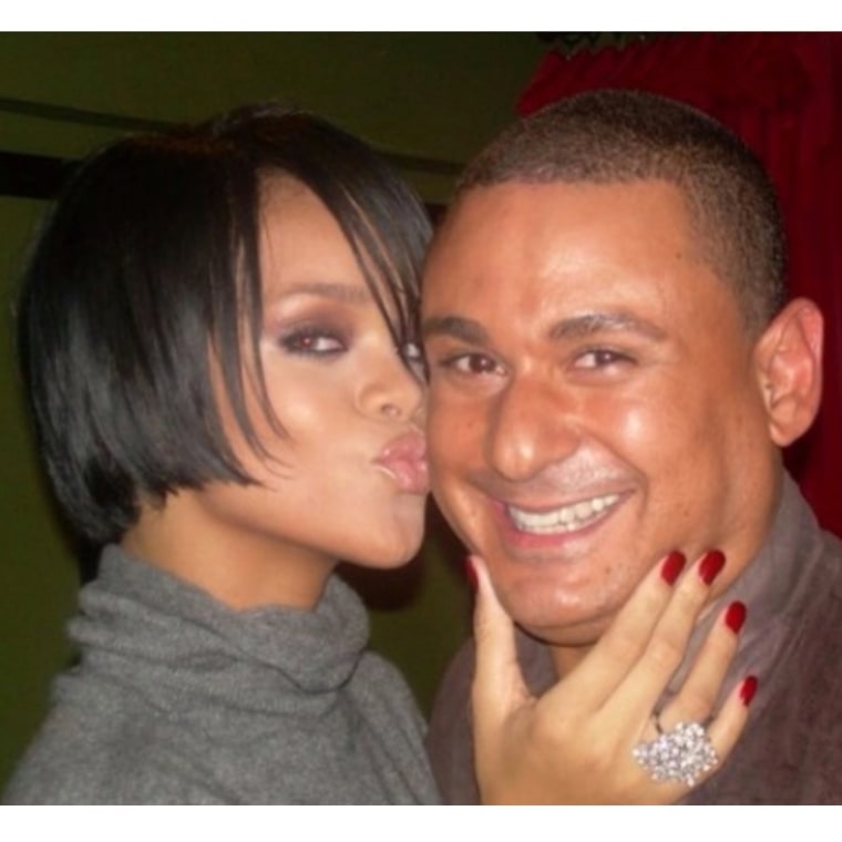 Angel Morales and Rihanna