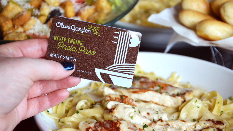 Olive Garden Never Ending Pasta Pass