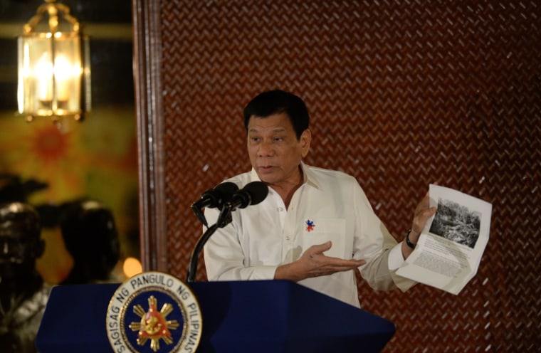 Image: Duterte speaks about U.S. killings of Muslims in the 1900s