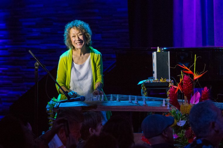 Hiroshima's June Kuramoto on the koto at Blue Note Hawaii.