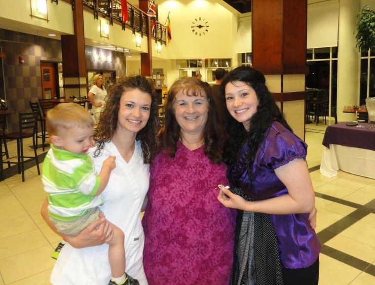 Lori and two of her daughters, Joni and Genell - and Joni’s son.