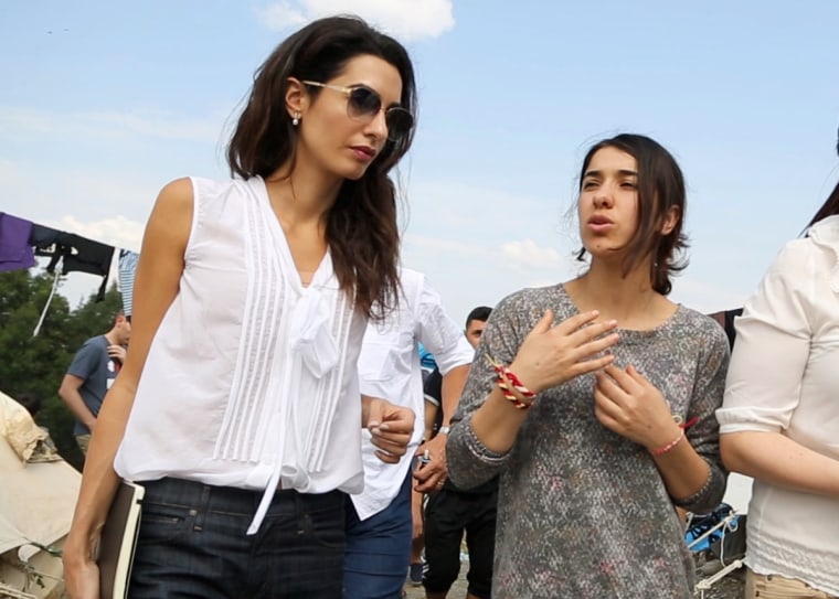 IMAGE: Amal Clooney and Nadia Murad