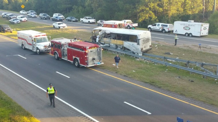 bus carrying a college football team