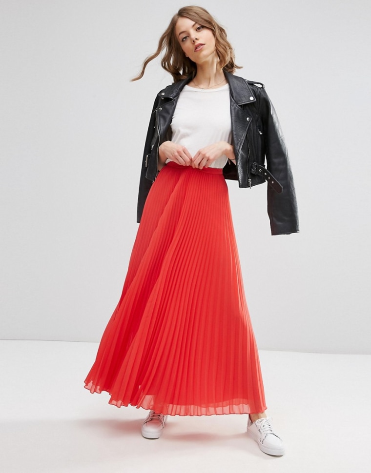 ASOS pleated maxi skirt