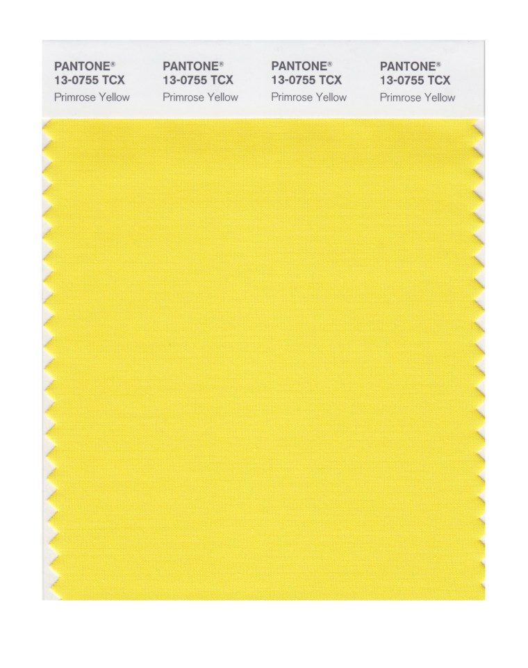 Primrose yellow pantone