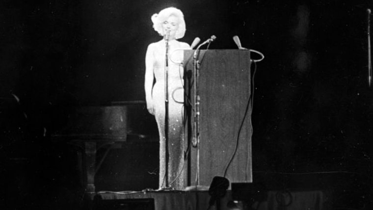 Marilyn Monroe dress for birthday tribute to President John F. Kennedy