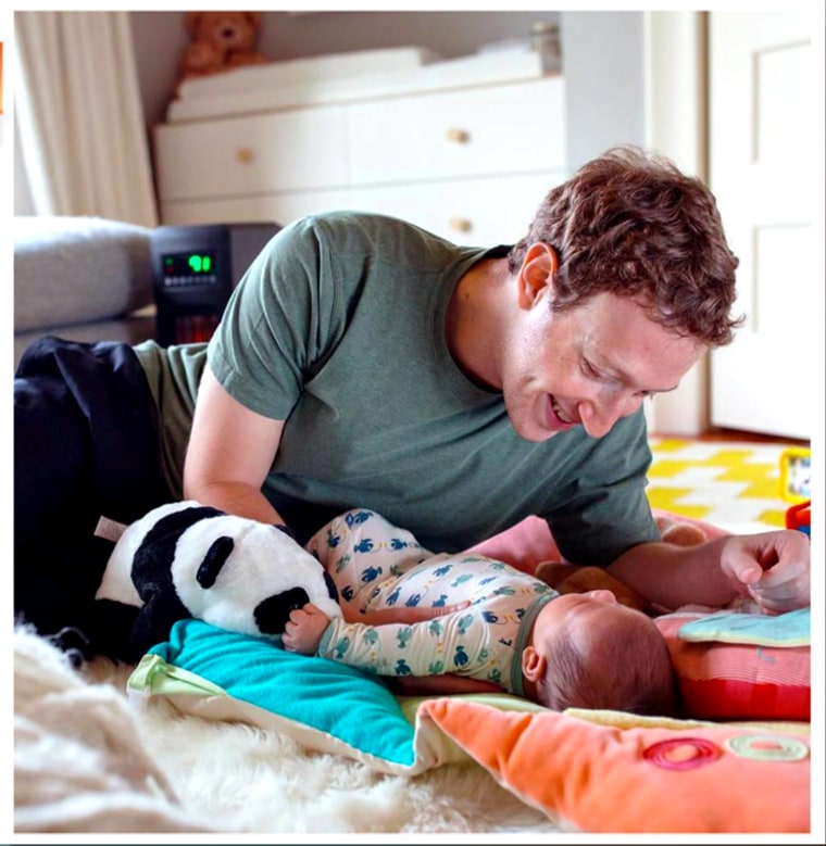 Mark Zuckerberg and daughter Max