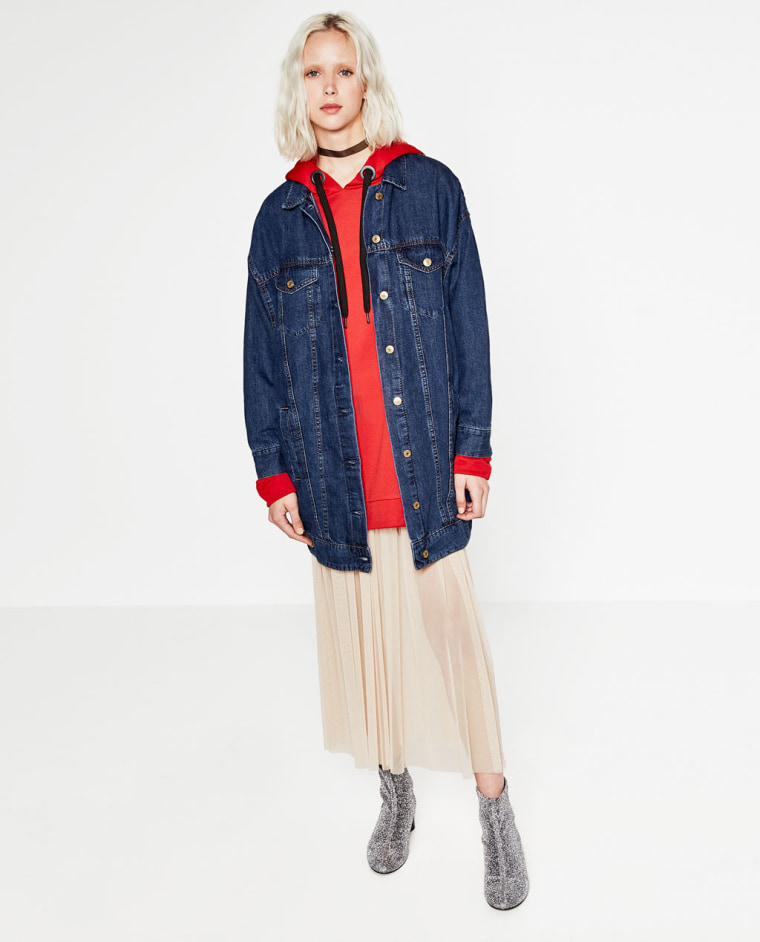 Zara oversized denim jacket
