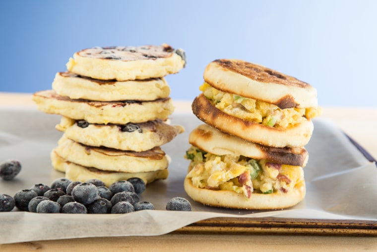 How to make and freeze breakfast sandwiches, pancakes and more!