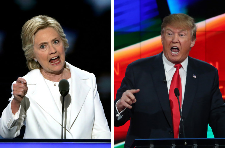 Image:Presidential Candidates Hillary Clinton (L) and Donald Trump