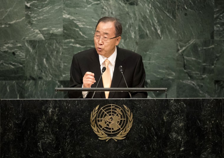 Ban Ki-moon Addresses U.N. General Assembly, Slams Syria Government