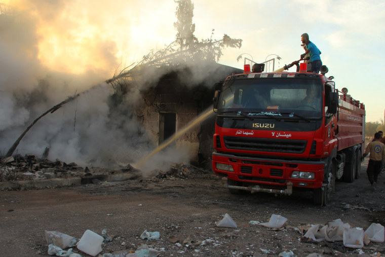 Image: Aid Convey Hit by Deadly Air Strike