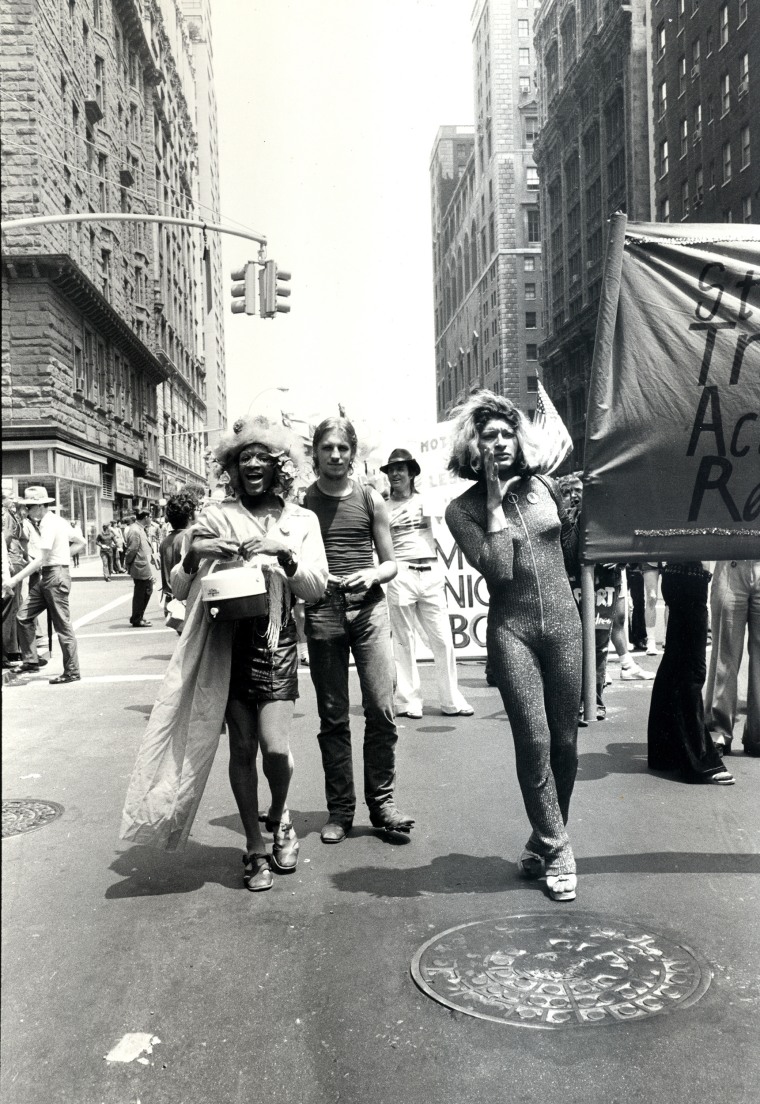 Image: Marsha P. Johnson and Sylvia Rivera march in New York City on June 24, 1973
