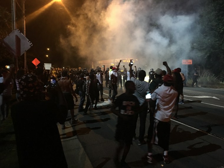 Image: Protesters demonstrate in Charlotte, N.C.