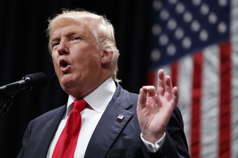 Image: Donald Trump speaks during a campaign rally
