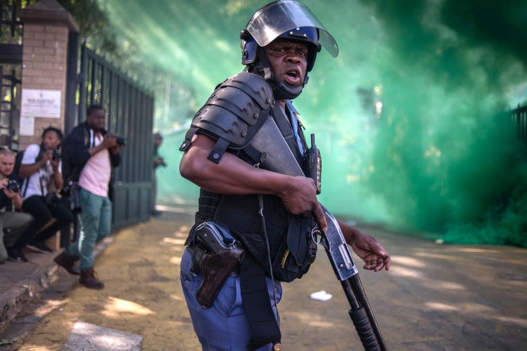 Image: TOPSHOT-SAFRICA-EDUCATION-POLITICS-UNREST