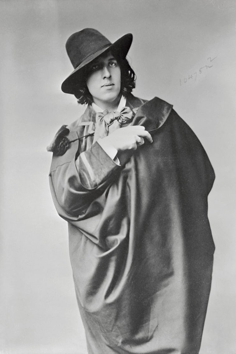 Oscar Wilde in Cape and Hat