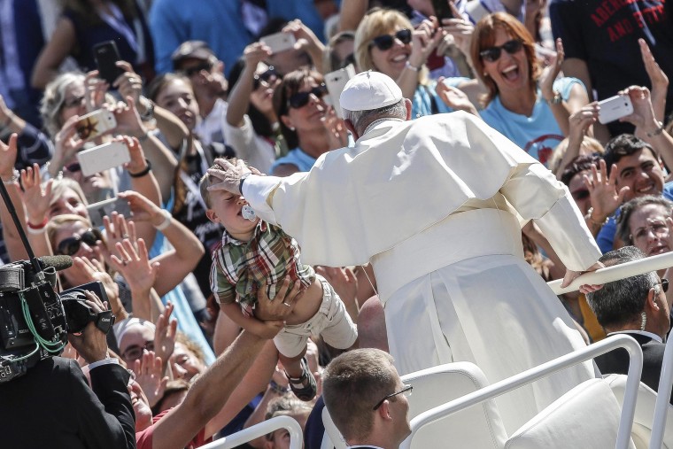 Image: Pope Francis celebrates a Jubilee Mass for catechists