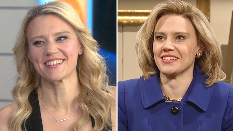 Kate McKinnon on TODAY and as Hillary Clinton on SNL.