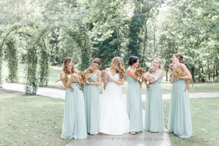 No bouquets best sale for bridesmaids