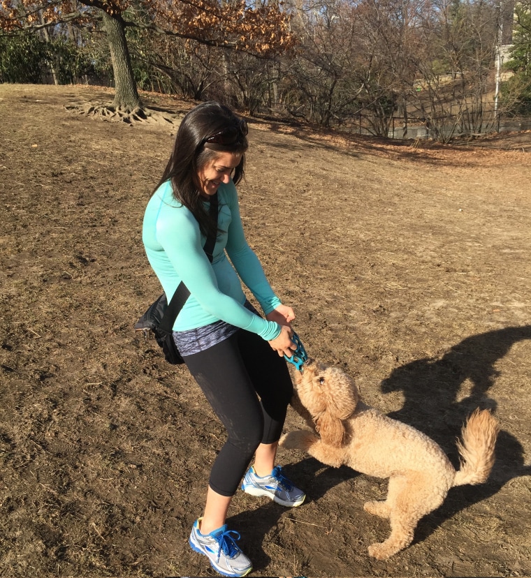 Rebecca Alexander with Monkey