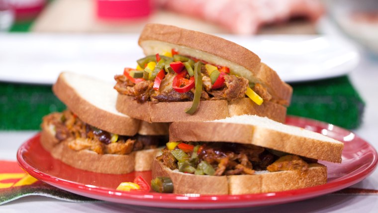 Sunny's Kansas City Slow Cooker Rib Sandwiches