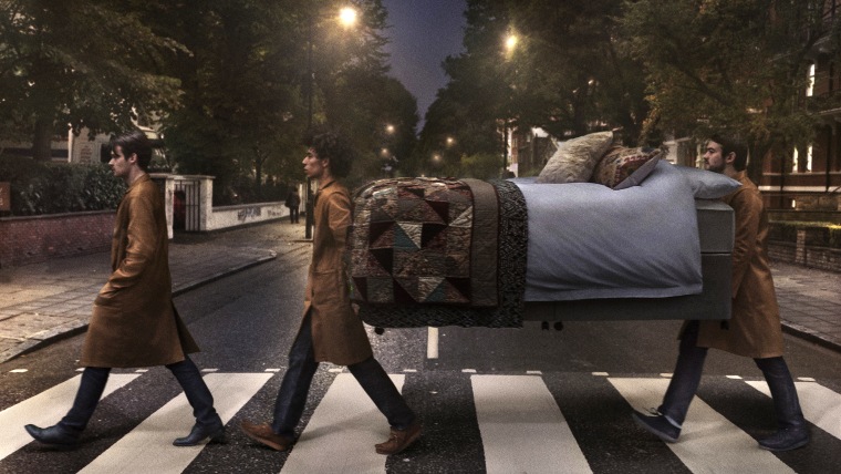 Bed carried on Abbey Road