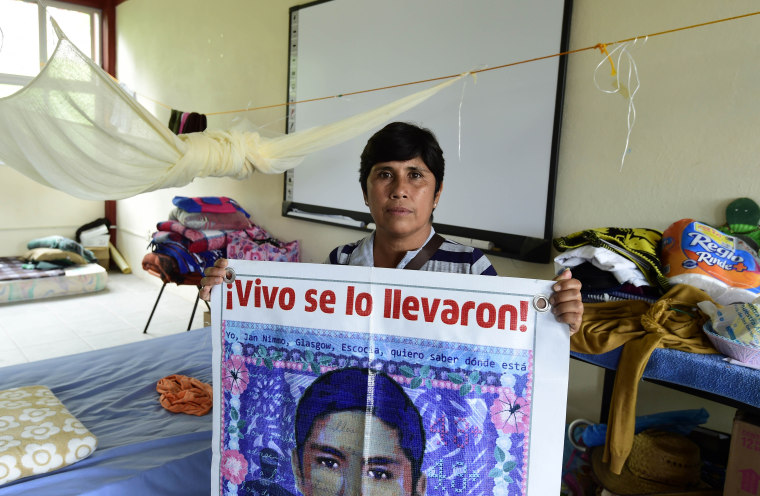 Maria Elena Guerrero, mother of missing student Giovanni Galindes
