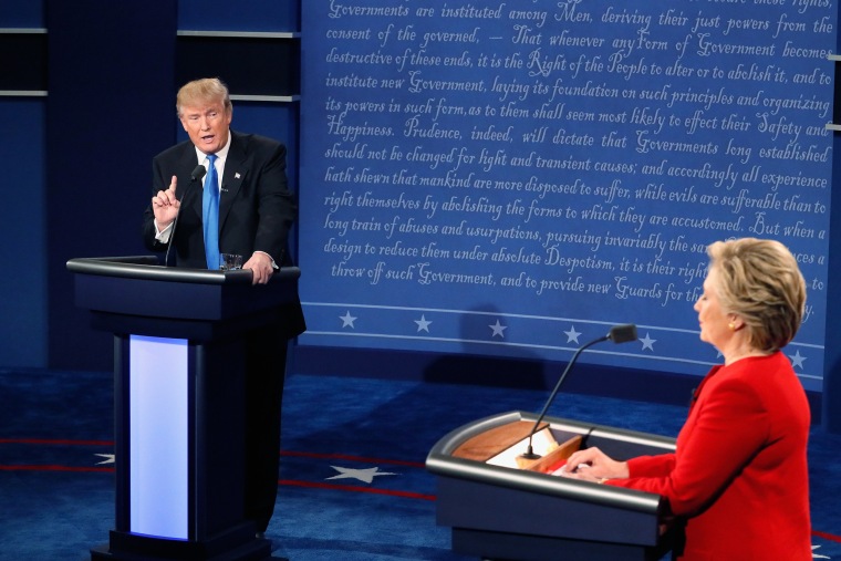 Image: Hillary Clinton And Donald Trump Face Off In First Presidential Debate At Hofstra University