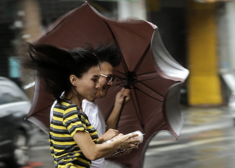 Image: Typhoon Megi hits Taiwan