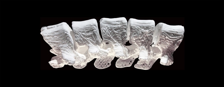 A 3D-printed Hyperelastic Bone human spinal section