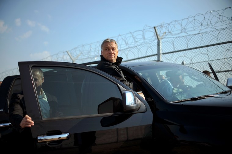 Image: Viktor Orban at the Bulgaria-Turkey border