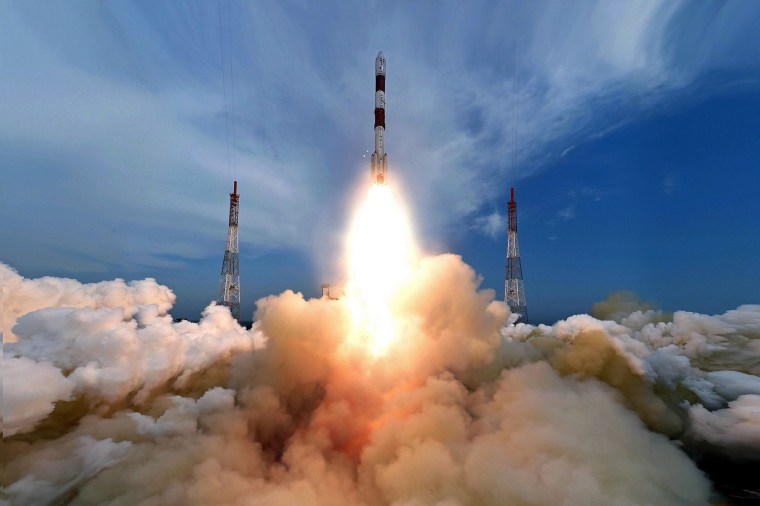 Image: Indian Space Research Organization puts in orbit its own weather satellite