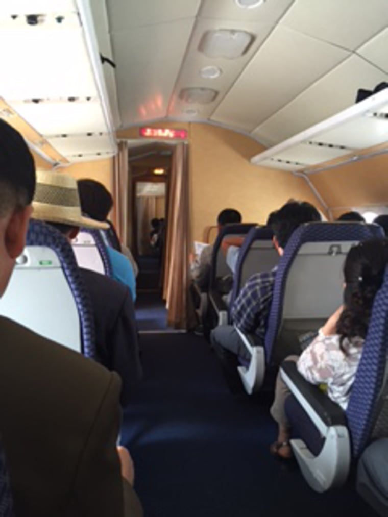 Image: Aboard an Air Koryo jet