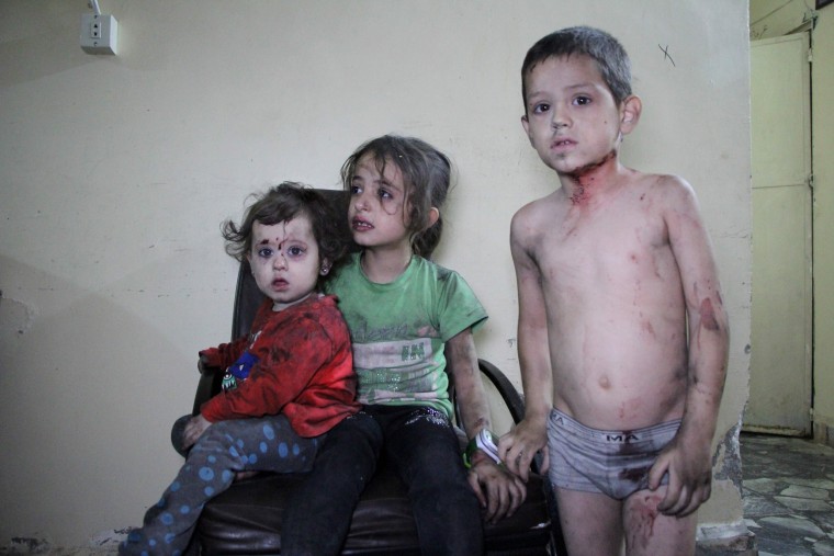 Image: TOPSHOT-SYRIA-CONFLICT-IDLIB