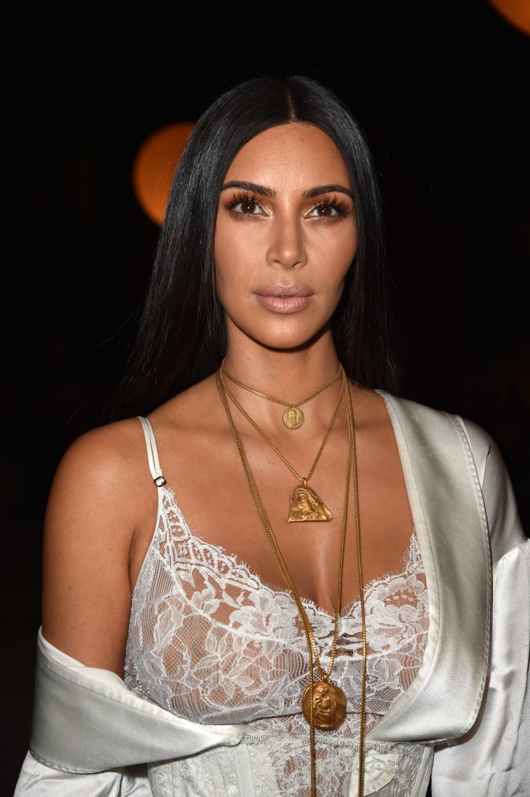 Image: Kim Kardashian at Paris Fashion Week