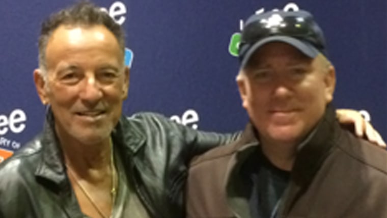 Bruce Springsteen and fan