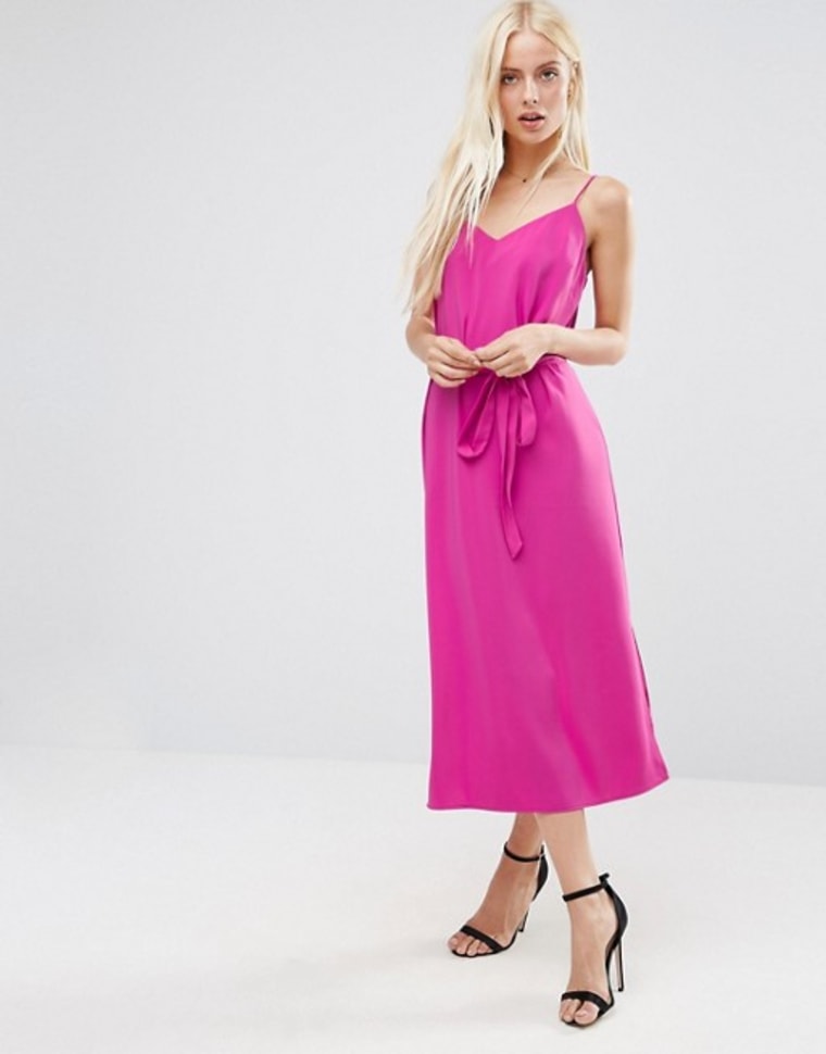 ASOS belted midi dress