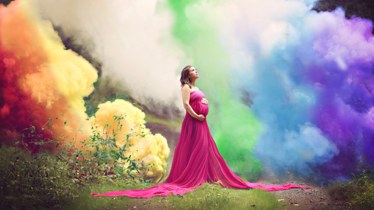 "rainbow baby" pregnancy - that is, a pregnancy after loss