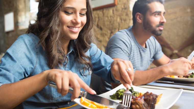 Couple having dinner