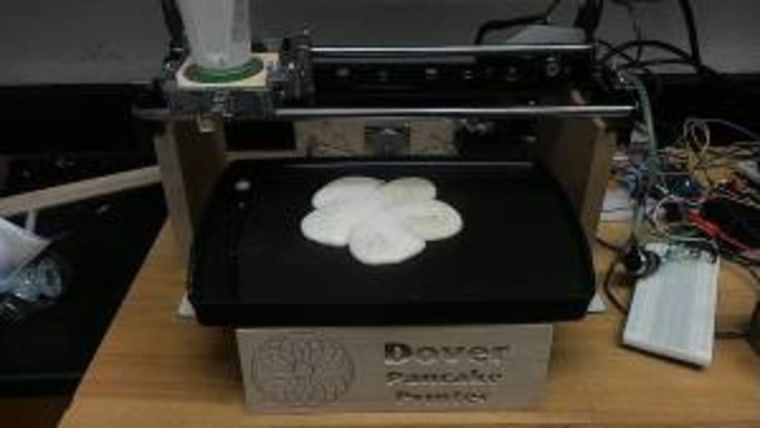 The pancake printer in action!