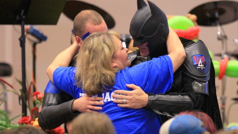 Superhero funeral for Jacob Hall