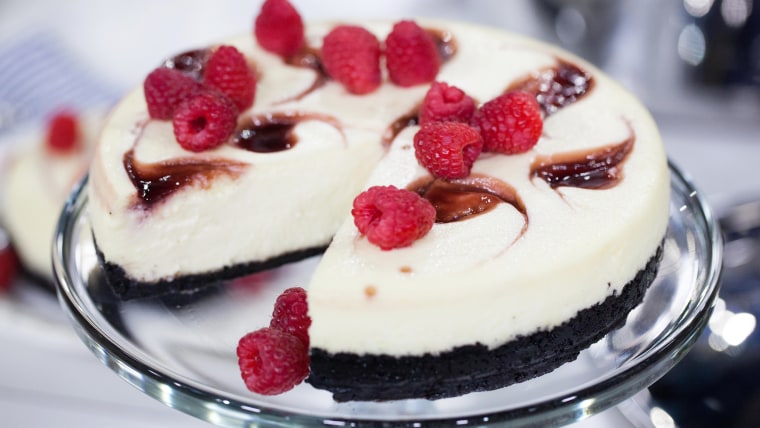 Slow-Cooker Chocolate Marble Cheesecake