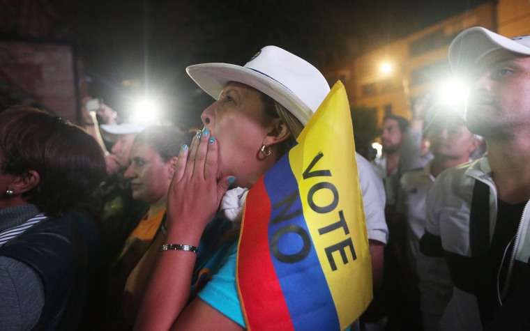 Image: Colombians Vote 'No' on Peace Deal