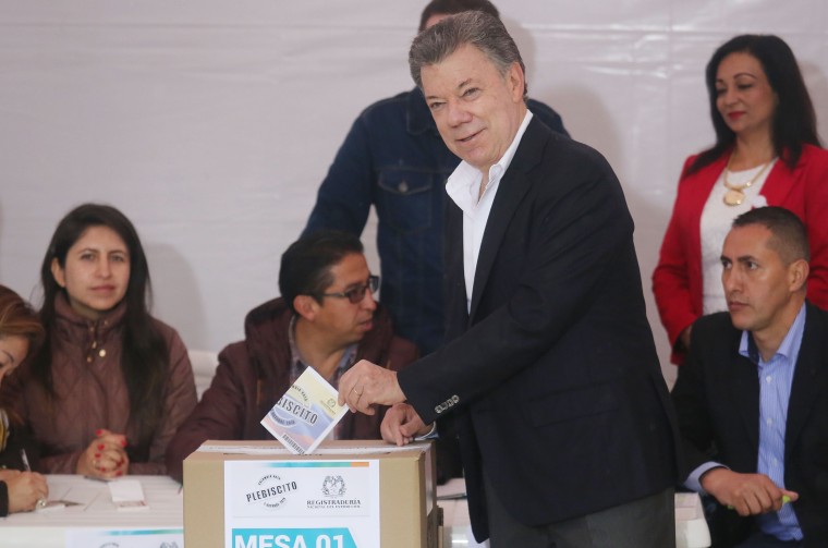 Image: Colombia Votes On Peace Accord With FARC